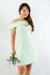 เดรสเปิดไหล่ - Off The Shoulder Shift Dress