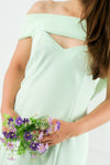 เดรสเปิดไหล่ - Off The Shoulder Shift Dress