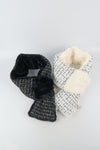 ผ้าพันคอขนกระต่าย แต่งผ้าทวีต - Rabbit Fur Scarf