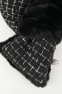 ผ้าพันคอขนกระต่าย แต่งผ้าทวีต - Rabbit Fur Scarf