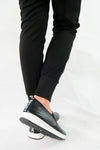 รองเท้าผ้าใบเเบบเสริมส้น W-028 - Girls Fashion Sneaker Slip On