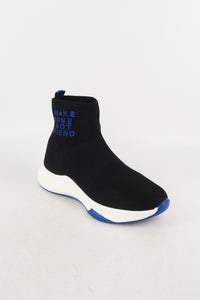 รองเท้าผ้าใบหุ้มข้อสูง - Girls Fashion Sneaker Slip On