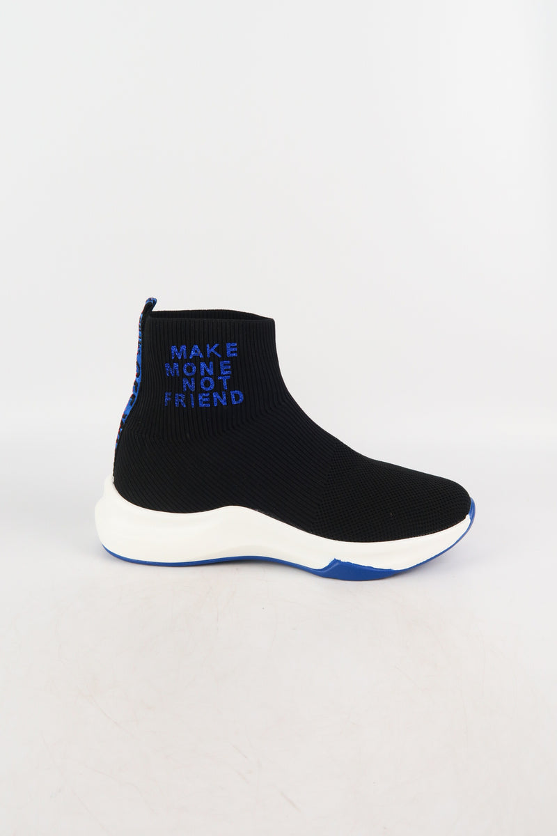 รองเท้าผ้าใบหุ้มข้อสูง - Girls Fashion Sneaker Slip On