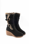 รองเท้าบูทกำมะหยี่ยาว  - Women's Knee High Stretch Boot