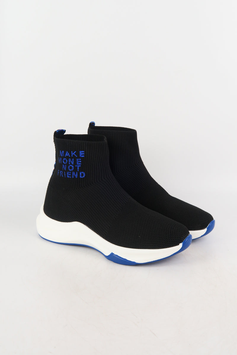 รองเท้าผ้าใบหุ้มข้อสูง - Girls Fashion Sneaker Slip On