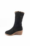 รองเท้าบูทกำมะหยี่ยาว  - Women's Knee High Stretch Boot