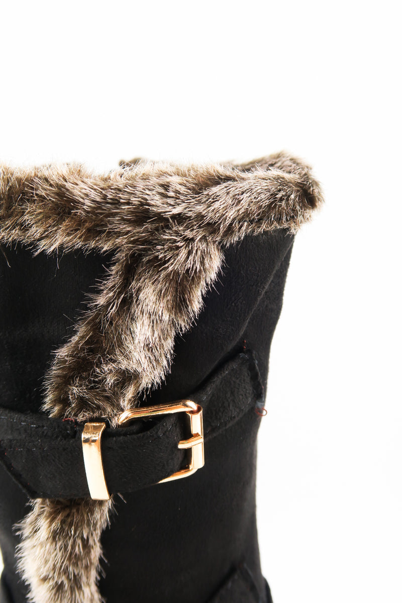 รองเท้าบูทกำมะหยี่ยาว  - Women's Knee High Stretch Boot