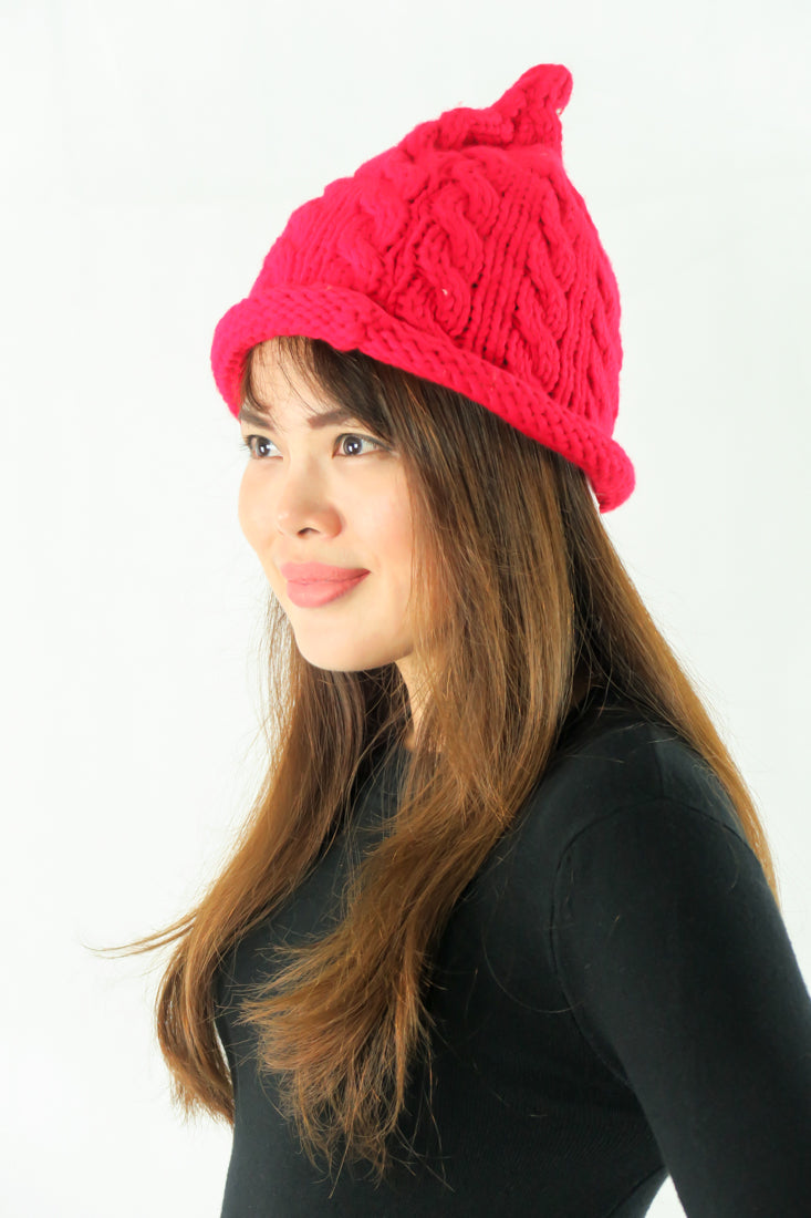หมวกไหมพรมสีสดสำหรับฤดูหนาว - Fashion Unisex Autumn Winter Knitted Hat