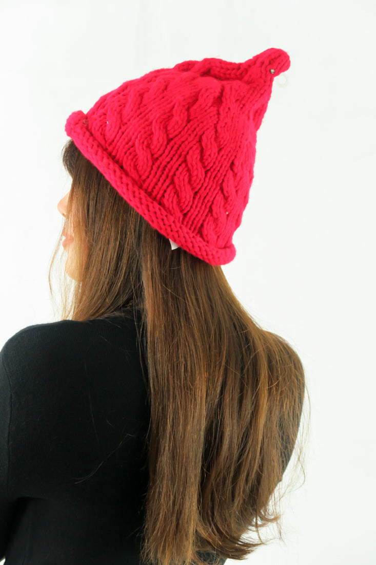หมวกไหมพรมสีสดสำหรับฤดูหนาว - Fashion Unisex Autumn Winter Knitted Hat