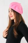 หมวกขนสัตว์ผ้าวูล สไตล์ฝรั่งเศส - Casual Beret Beanie Wool Hat