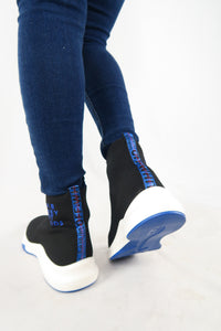 รองเท้าผ้าใบหุ้มข้อสูง - Girls Fashion Sneaker Slip On