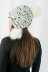 หมวกไหมพรมแต่งปอม บุขนหนาด้านใน - Winter Fleece Lining Beanie Hat with Pom