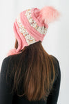 หมวกไหมพรมแต่งปอม บุขนหนาด้านใน - Winter Fleece Lining Beanie Hat with Pom