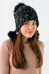หมวกไหมพรมแต่งปอม บุขนหนาด้านใน - Winter Fleece Lining Beanie Hat with Pom