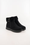 รองเท้าบูทหนังกำมะหยี่ แต่งขนเฟอร์ no.80223-10 - Winter Boots Minus The Fur Lining On The Inside