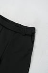กางเกงเอวสูงขายาว - Cropped Trousers With Pleat