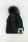 หมวกไหมพรมแต่งปอม บุขนหนาด้านใน NO.168- Winter Fleece Lining Beanie Hat with Pom