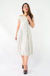 ชุดลูกไม้เปิดไหล่ - Off The Shoulder Lace Midi Dress