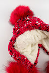 หมวกไหมพรมแต่งปอม บุขนหนาด้านใน - Winter Fleece Lining Beanie Hat with Pom