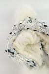 หมวกไหมพรมแต่งปอม บุขนหนาด้านใน - Winter Fleece Lining Beanie Hat with Pom