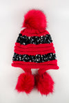 หมวกไหมพรมแต่งปอม บุขนหนาด้านใน - Winter Fleece Lining Beanie Hat with Pom