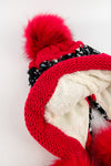 หมวกไหมพรมแต่งปอม บุขนหนาด้านใน - Winter Fleece Lining Beanie Hat with Pom
