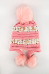 หมวกไหมพรมแต่งปอม บุขนหนาด้านใน - Winter Fleece Lining Beanie Hat with Pom