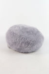 หมวกไหมพรมถักขนกระต่าย บุขนด้านใน  - Fleece Lining Winter Rabbit Hair Kintted Cap with Visor
