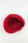 หมวกไหมพรมถักขนกระต่าย บุขนด้านใน  - Fleece Lining Winter Rabbit Hair Kintted Cap with Visor