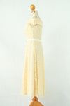 ชุดลูกไม้เปิดไหล่ - Off The Shoulder Lace Midi Dress