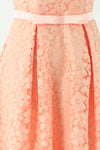 ชุดลูกไม้เปิดไหล่ - Off The Shoulder Lace Midi Dress