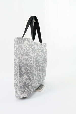 กระเป๋าผ้าอเนกประสงค์ ลายดอกไม้ ขนาด 14x19 - Bag Spunbond Non-Woven Vintage Floral Size 14x19