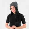 หมวกไหมพรมถักลาย พับขอบ สำหรับกันหนาว - Unisex Cable Knit Fleece Lining Knit Beanie Ski Hat