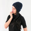 หมวกไหมพรมถักลาย พับขอบ สำหรับกันหนาว - Unisex Cable Knit Fleece Lining Knit Beanie Ski Hat