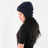 หมวกไหมพรมถักลาย พับขอบ สำหรับกันหนาว - Unisex Cable Knit Fleece Lining Knit Beanie Ski Hat