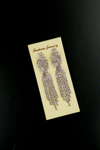 ต่างหูประดับคริสตัล  - Drop Earring