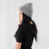 หมวกไหมพรมถัก พับขอบ สำหรับกันหนาว No.91-190 - Unisex Cable Knit Fleece Lining Knit Beanie Ski Hat