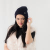 หมวกไหมพรมถัก พับขอบ สำหรับกันหนาว No.91-190 - Unisex Cable Knit Fleece Lining Knit Beanie Ski Hat