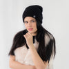 หมวกไหมพรมถัก พับขอบ สำหรับกันหนาว No.91-190 - Unisex Cable Knit Fleece Lining Knit Beanie Ski Hat