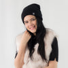 หมวกไหมพรมถัก พับขอบ สำหรับกันหนาว No.91-190 - Unisex Cable Knit Fleece Lining Knit Beanie Ski Hat