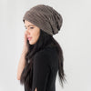 หมวกผ้าคอตตอน แต่งริ้ว ด้านในบุสำหรับกันหนาว - Stylish Unisex Knitted Beanie Hat