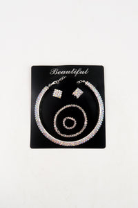 ชุดสร้อยคอเพชรเเฟชั่น 4 ชิ้น   - Diamond Necklace