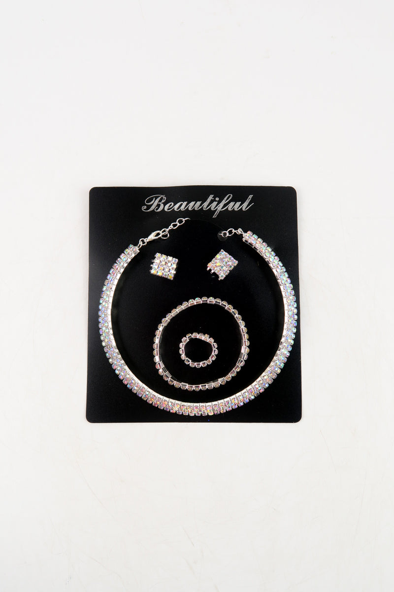 ชุดสร้อยคอเพชรเเฟชั่น 4 ชิ้น   - Diamond Necklace