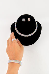 ชุดสร้อยคอเพชรเเฟชั่น 4 ชิ้น   - Diamond Necklace