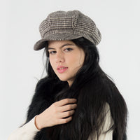 หมวกแฟชั่นทรง Cabbie - Cotton Newsboy Gatsby Apple Cabbie Cap