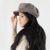 หมวกแฟชั่นทรง Cabbie - Cotton Newsboy Gatsby Apple Cabbie Cap