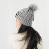 หมวกไหมพรมแต่งปอม บุขนหนาด้านใน NO.168- Winter Fleece Lining Beanie Hat with Pom