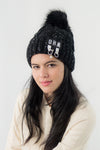 หมวกไหมพรมแต่งปอม บุขนหนาด้านใน NO.168- Winter Fleece Lining Beanie Hat with Pom