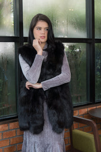 เสื้อกั๊กขนสัตว์ - Faux Fox Fur Vest