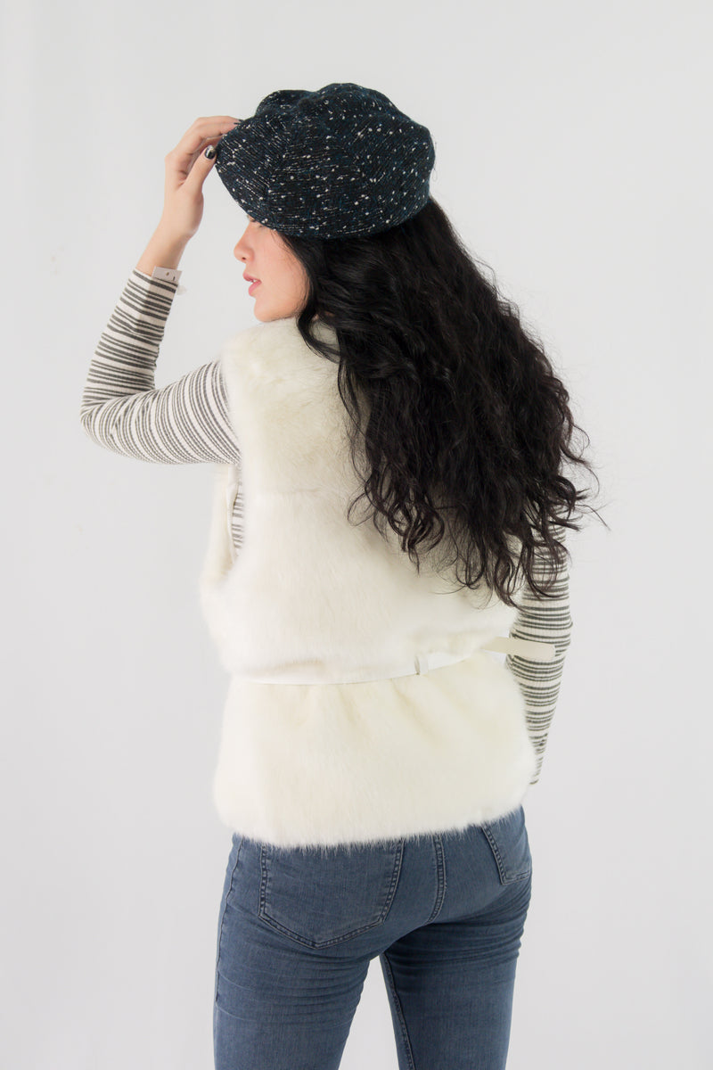 เสื้อกั๊กขนสัตว์ - Faux Fox Fur Vest